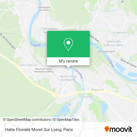 Halte Fluviale Moret Sur Loing plan