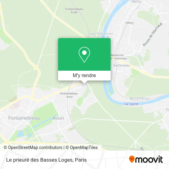 Le prieuré des Basses Loges plan