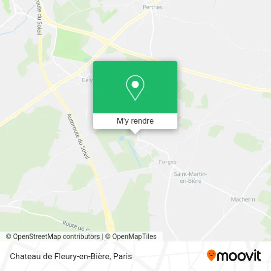 Chateau de Fleury-en-Bière plan