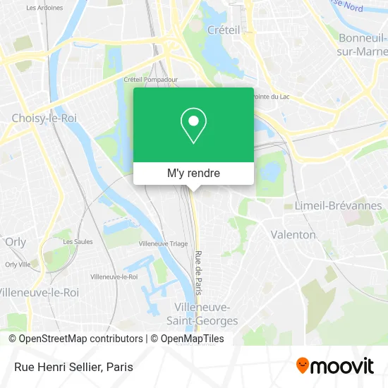 Rue Henri Sellier plan