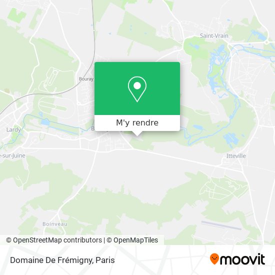 Domaine De Frémigny plan