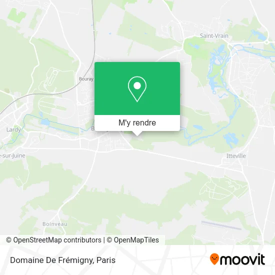Domaine De Frémigny plan