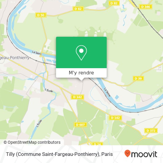 Tilly (Commune Saint-Fargeau-Ponthierry) plan