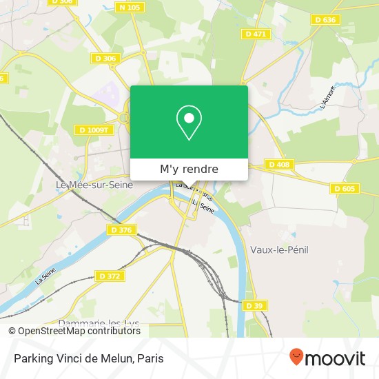 Parking Vinci de Melun plan