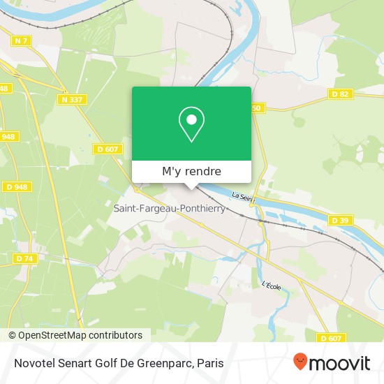 Novotel Senart Golf De Greenparc plan