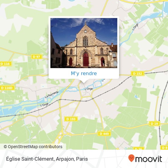 Église Saint-Clément, Arpajon plan