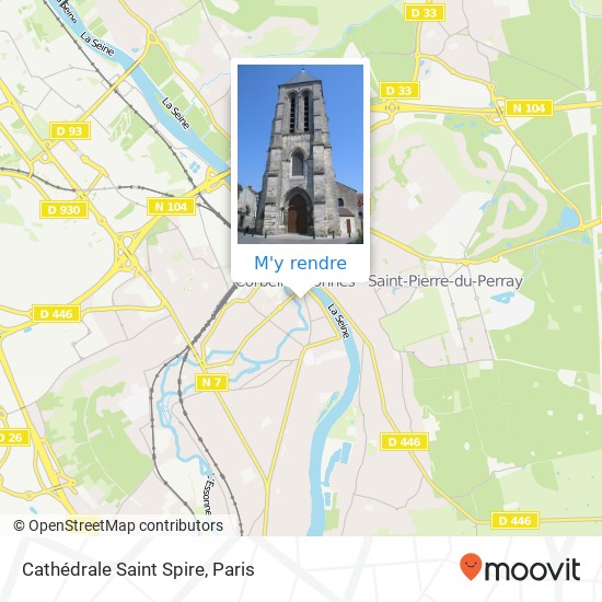 Cathédrale Saint Spire plan