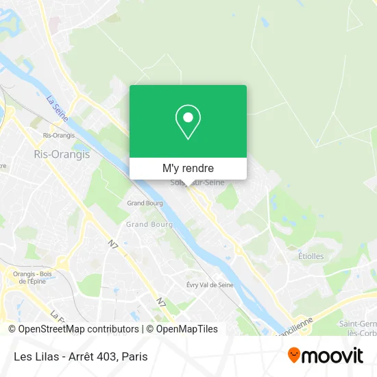 Les Lilas - Arrêt 403 plan
