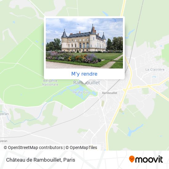 Château de Rambouillet plan