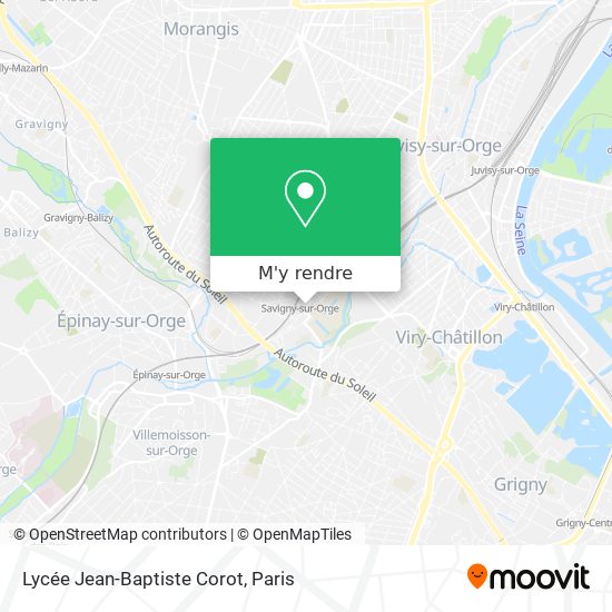 Lycée Jean-Baptiste Corot plan