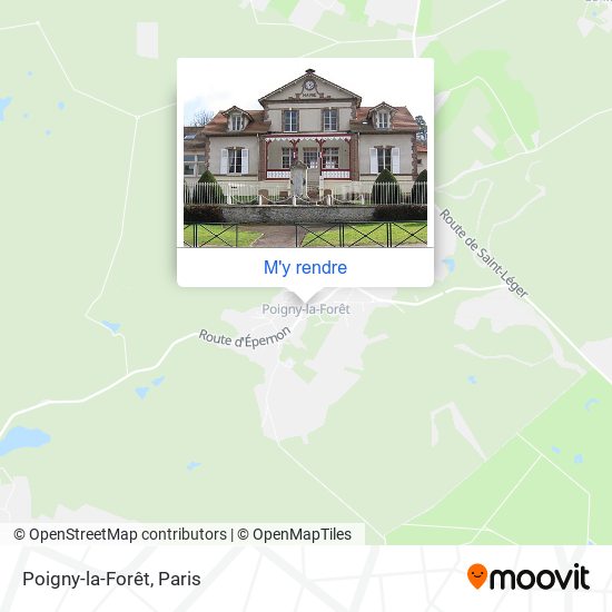 Poigny-la-Forêt plan