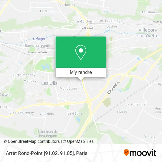 Arrêt Rond-Point [91.02, 91.05] plan