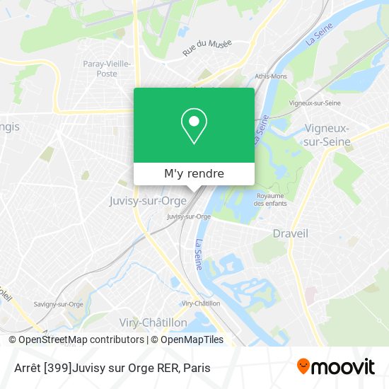 Arrêt [399]Juvisy sur Orge RER plan