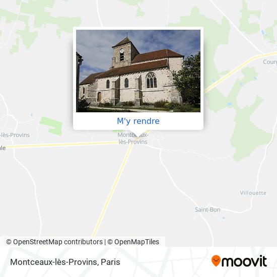 Montceaux-lès-Provins plan