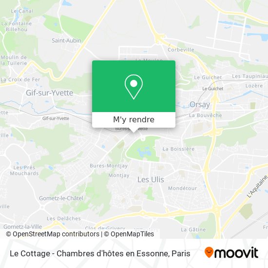 Le Cottage - Chambres d'hôtes en Essonne plan