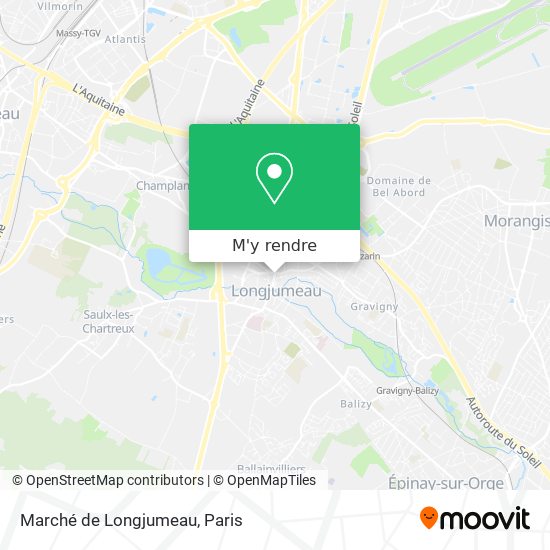 Marché de Longjumeau plan