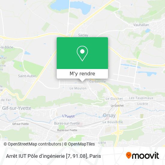 Arrêt IUT Pôle d'ingénierie [7, 91.08] plan