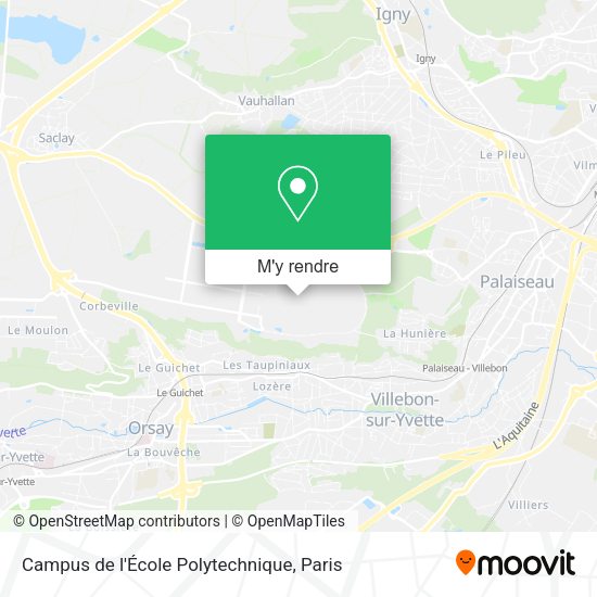 Campus de l'École Polytechnique plan