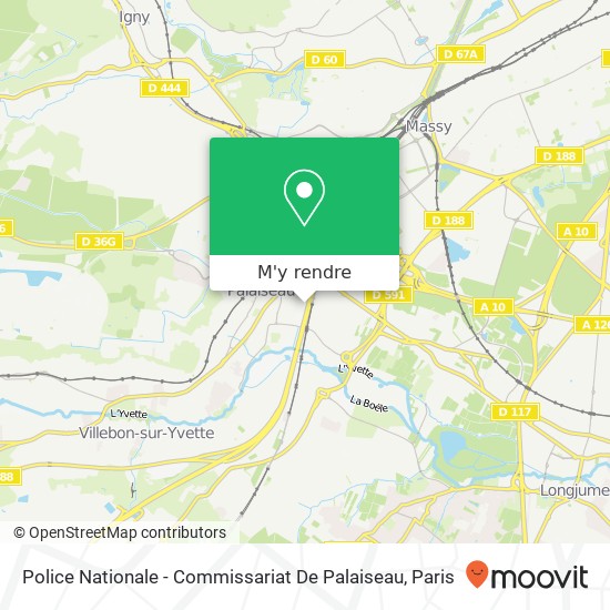 Police Nationale - Commissariat De Palaiseau plan