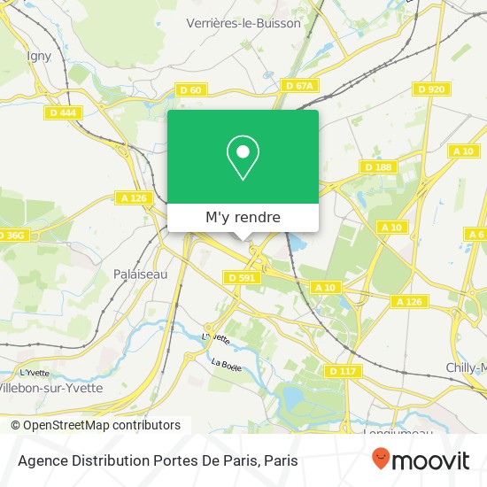 Agence Distribution Portes De Paris plan