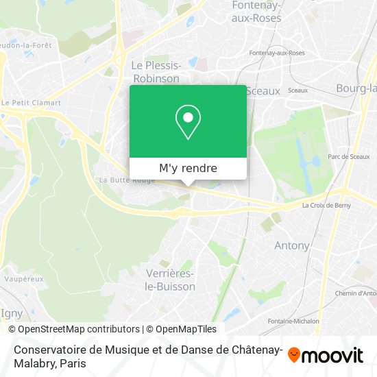 Conservatoire de Musique et de Danse de Châtenay-Malabry plan