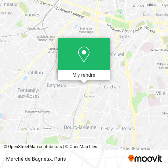 Marché de Bagneux plan