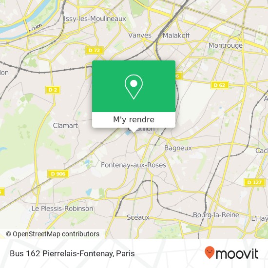 Bus 162 Pierrelais-Fontenay plan