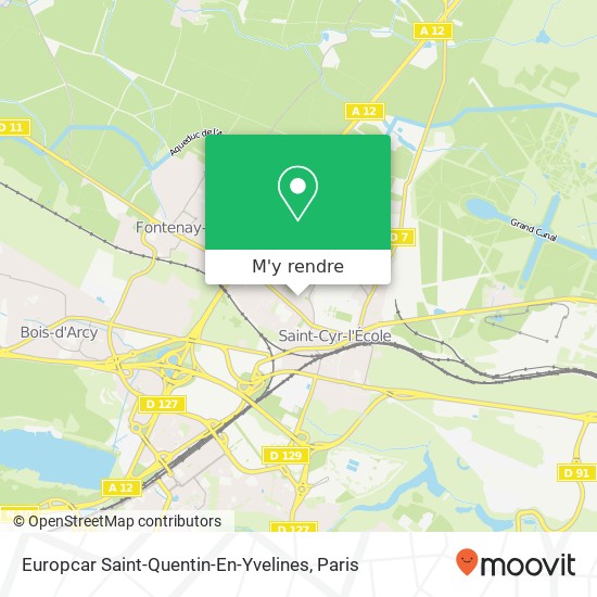 Europcar Saint-Quentin-En-Yvelines plan