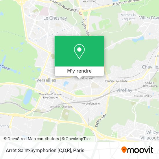 Arrêt Saint-Symphorien [C,D,R] plan