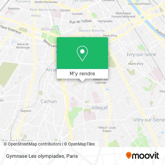 Gymnase Les olympiades plan