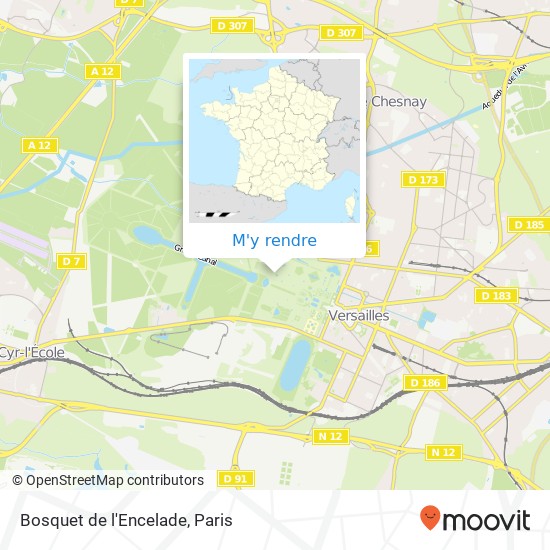 Bosquet de l'Encelade plan