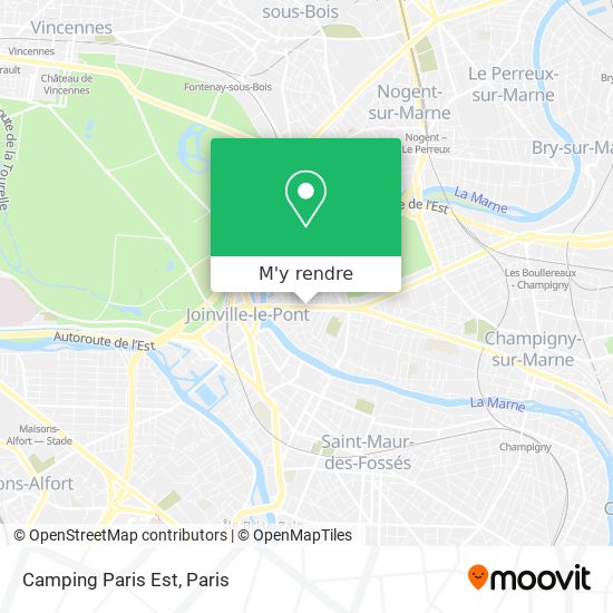 Camping Paris Est plan