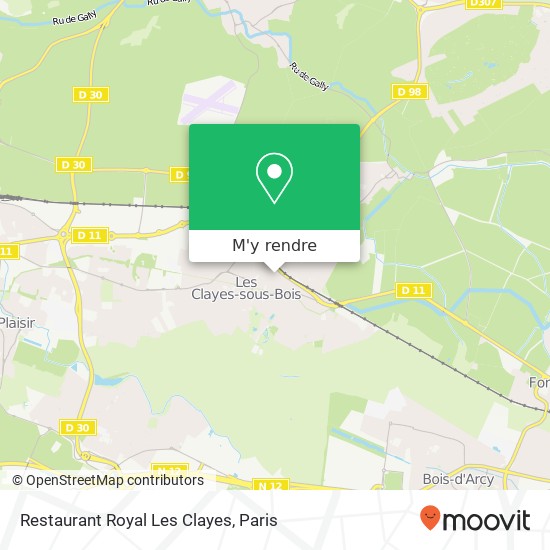 Restaurant Royal Les Clayes plan