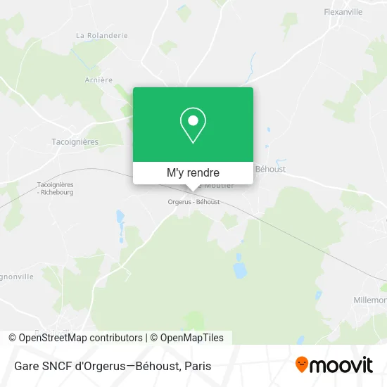 Gare SNCF d'Orgerus—Béhoust plan