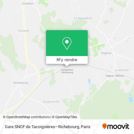 Gare SNCF de Tacoignières—Richebourg plan