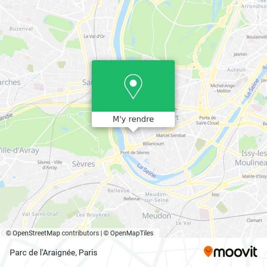 Parc de l'Araignée plan
