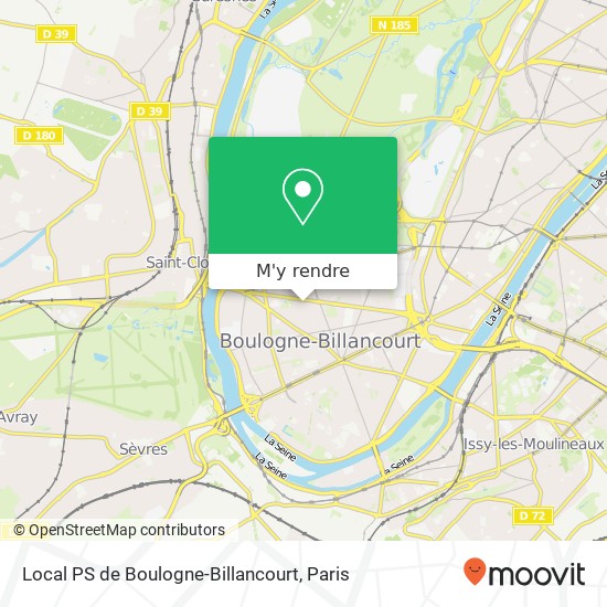 Local PS de Boulogne-Billancourt plan