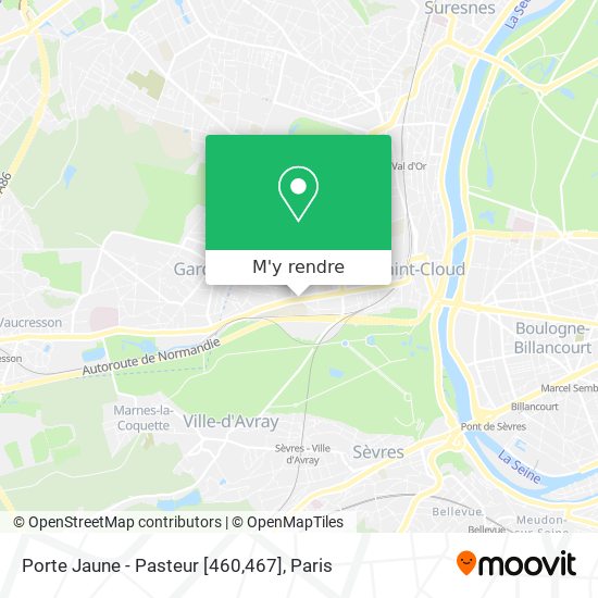 Porte Jaune - Pasteur [460,467] plan