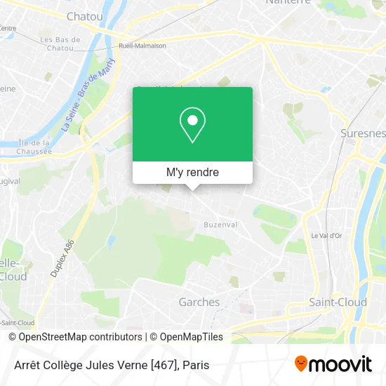 Arrêt Collège Jules Verne [467] plan