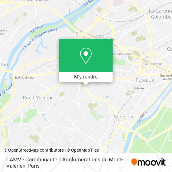 CAMV - Communauté d'Agglomérations du Mont-Valérien plan