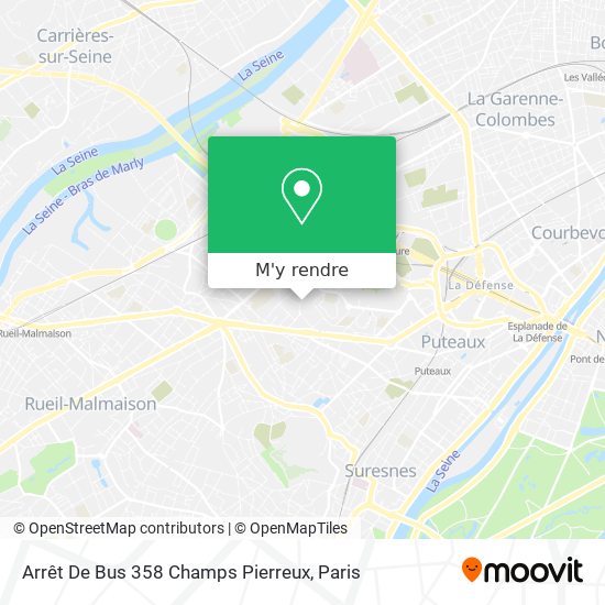 Arrêt De Bus 358 Champs Pierreux plan