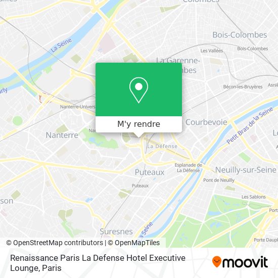 Renaissance Paris La Defense Hotel Executive Lounge plan