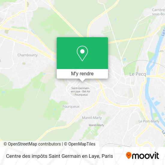 Centre des impôts Saint Germain en Laye plan