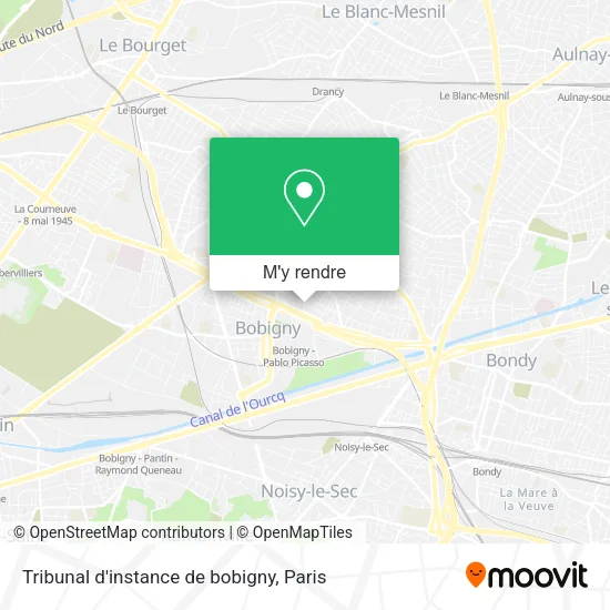 Tribunal d'instance de bobigny plan