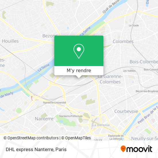 DHL express Nanterre plan