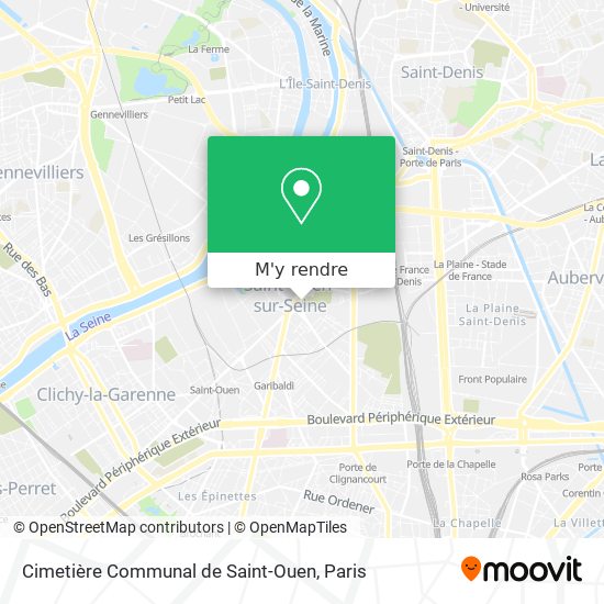 Cimetière Communal de Saint-Ouen plan