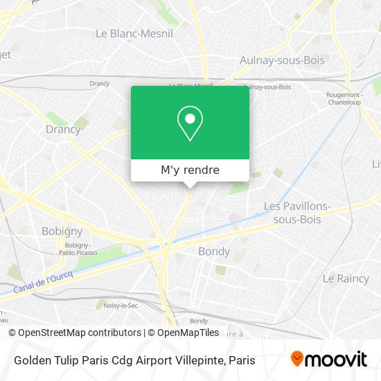 Golden Tulip Paris Cdg Airport Villepinte plan
