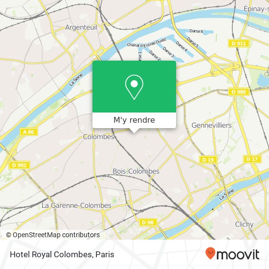 Hotel Royal Colombes plan