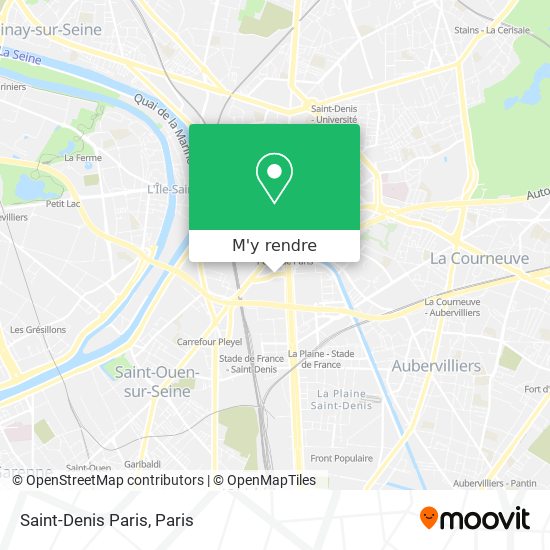 Saint-Denis Paris plan