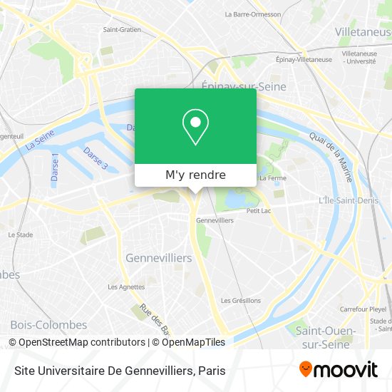 Site Universitaire De Gennevilliers plan